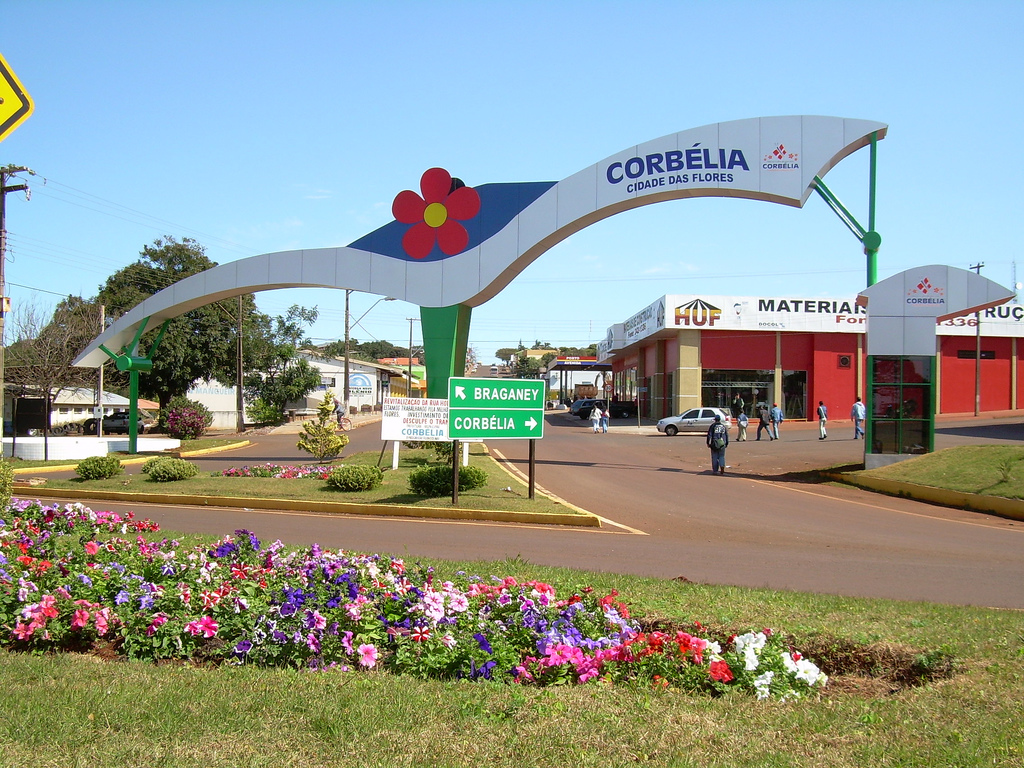 Corbélia Paraná, História, Hospedagem, Turismo, Fotos, Mapa Guia do